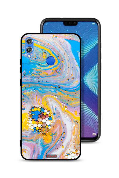 Tolwak Honor 8X Protective Case Cover Gems Colorful Abstraction