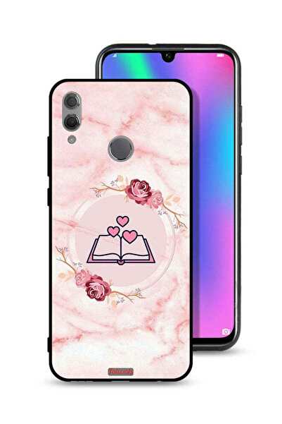 Tolwak غطاء حماية لهاتف Honor 10 Lite بتصميم ثلاثة قلوب على كتاب
