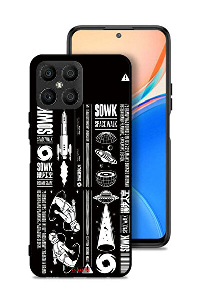 Tolwak غطاء حماية لهاتف Honor X8 4G، ملصق Sowk Space Walk