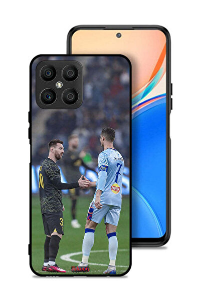 Tolwak غطاء حماية لهاتف Honor X8 4G ميسي ورونالدو