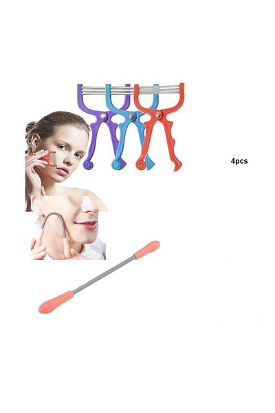 Generic Portable Facial Hair Remover - 4-Piece Facial Hair Remover Set