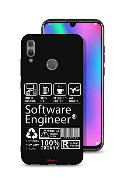 Tolwak غطاء حماية لهاتف Honor 10 Lite، ملصق مهندس برمجيات