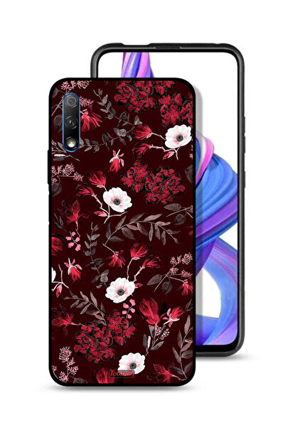 Tolwak غطاء حماية لهاتف Honor 9X (الصين) بنقشة زهور صغيرة وأوراق استوائية