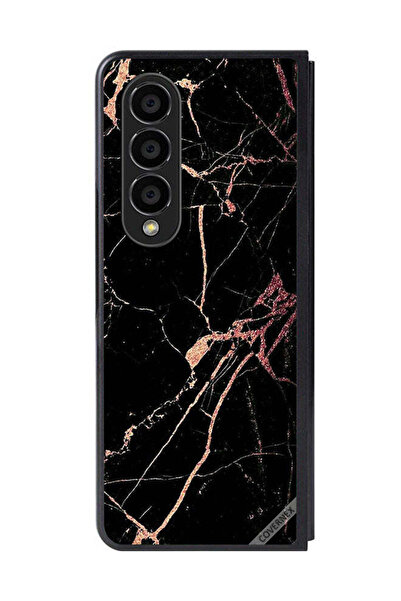 Covernex غطاء حماية لهاتف سامسونج جالاكسي زد فولد 4 بنقشة رخامية متصدعة