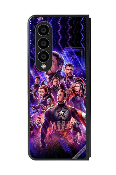 Covernex غطاء حماية لهاتف سامسونج جالاكسي زد فولد 4 - خلفيات أفينجرز إند جيم