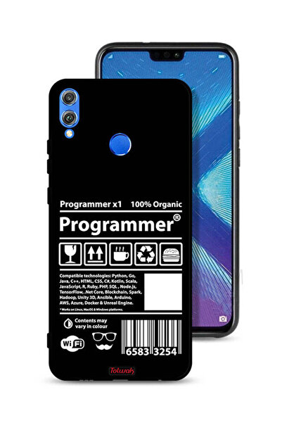 Tolwak غطاء حماية وملصق برمجة لهاتف Honor 8X