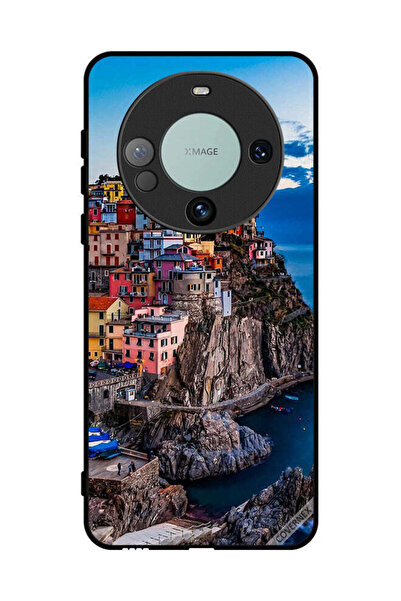 Covernex غطاء حماية لهاتف هواوي ميت 60 - منازل ملونة على البحر