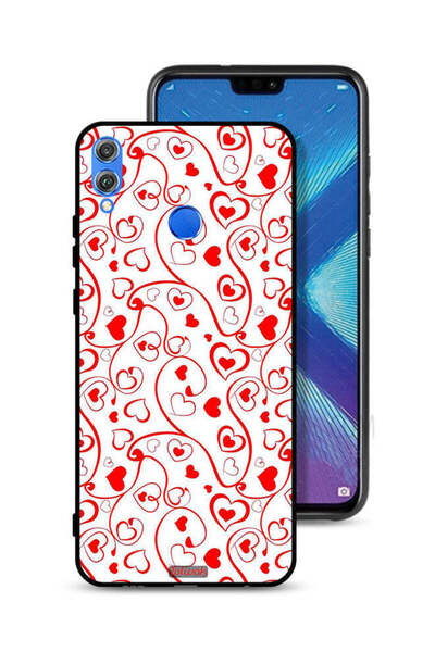 Tolwak غطاء حماية لهاتف Honor 8X بنقشة قلوب