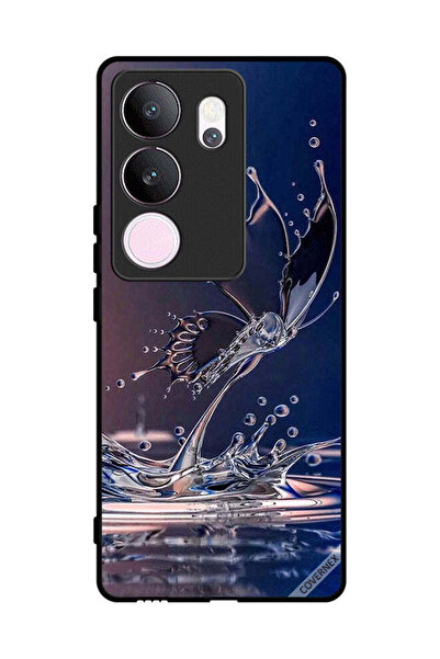 Covernex غطاء حماية لهاتف فيفو V29 برو - قطرات الماء - فراشة