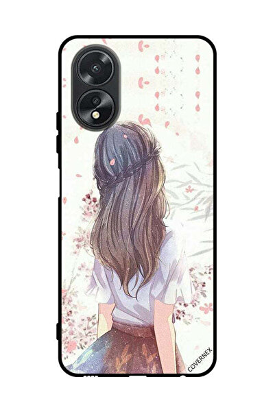 Covernex غطاء حماية لهاتف Oppo A38 - فتاة لطيفة في تفكير عميق