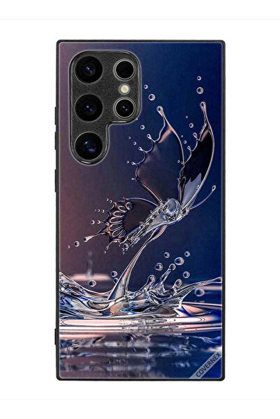 Covernex غطاء حماية لهاتف سامسونج جالاكسي S24 ألترا - قطرات الماء - فراشة