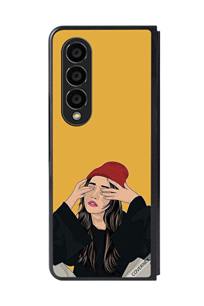 Covernex غطاء حماية لهاتف سامسونج جالاكسي زد فولد 4 برسومات فتاة حزينة