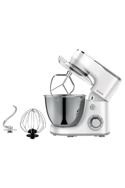 Sencor 1300W Multi-Function Stand Mixer White and Silver 5.5 Liter