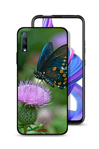 Tolwak Honor 9X (China) Protective Case Cover Butterfly Sitting On Flower
