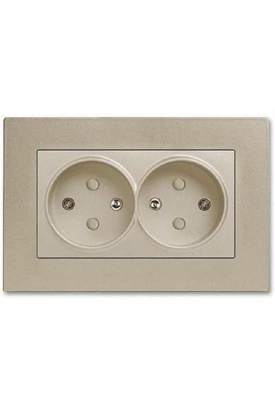 Mena Rise Diyar-Ifırsatshop Novella Bronze Double Grounded Socket Child Protection 1017157