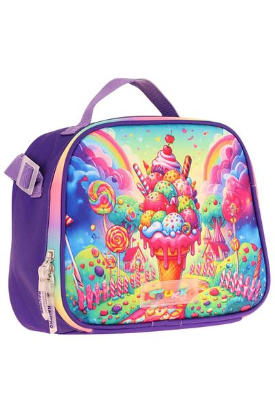 KAUKKO Kids Girl Thermal Insulated School/Picnic Lunch Bag (Ice Cream) L7251