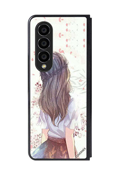 Covernex غطاء حماية لهاتف سامسونج جالاكسي زد فولد 4، فتاة لطيفة في تفكير عميق