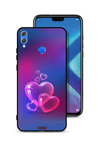 Tolwak غطاء حماية لهاتف Honor 8X بتصميم قلوب مائية