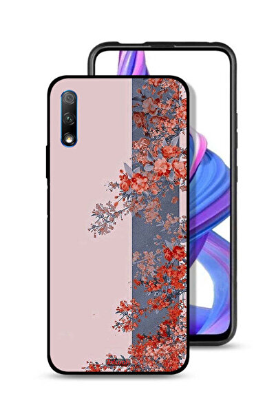 Tolwak غطاء حماية لهاتف Honor 9X (الصين) برسومات أوراق الشجر والزهور
