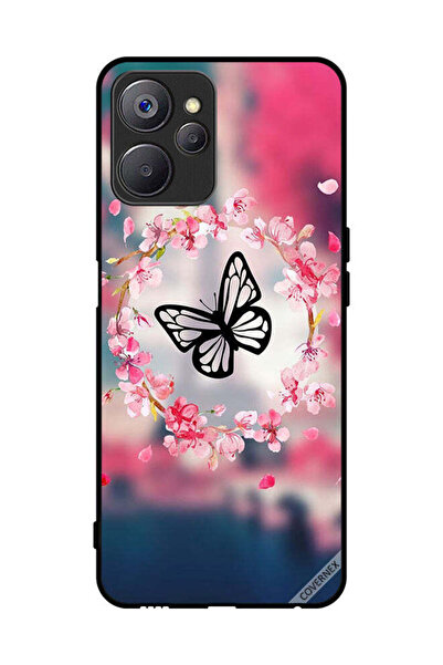 Covernex غطاء حماية لهاتف Realme 10 بتصميم فراشة وحلقة زهور