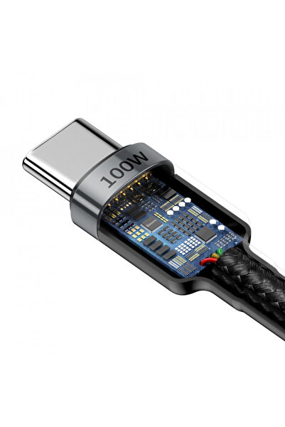 Baseus USB to Type-C data cable, PD 2.0, 100W, 2m, Cables (CATKLF-ALG1) - Gray Black