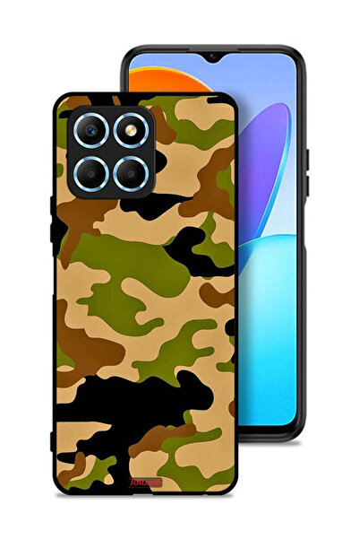 Tolwak غطاء حماية لهاتف Honor X8 5G بنمط رقمي تجريدي مموه