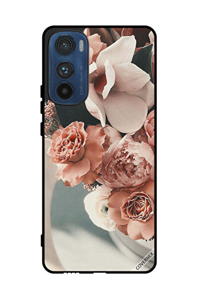 Covernex غطاء حماية لهاتف موتورولا إيدج 30 - باقة من أزهار الخوخ الجميلة