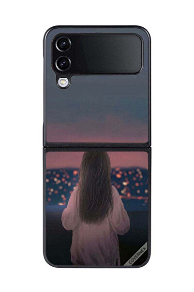 Covernex غطاء حماية لهاتف سامسونج جالاكسي زد فليب 4 - فتاة واقفة