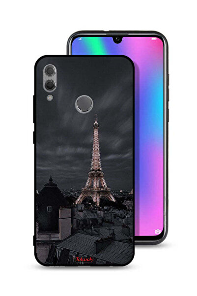 Tolwak غطاء حماية لهاتف Honor 10 Lite بتصميم برج إيفل في الليل