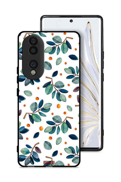 Tolwak غطاء حماية لهاتف Honor 70 بنقشة أوراق الشجر
