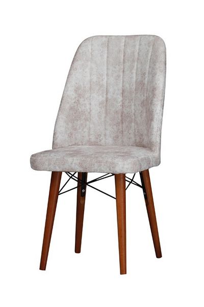 Desire Set Scaune Berlin, 4 buc Package, dining, bucatarie, tapitate cu material textil, picioare lemn