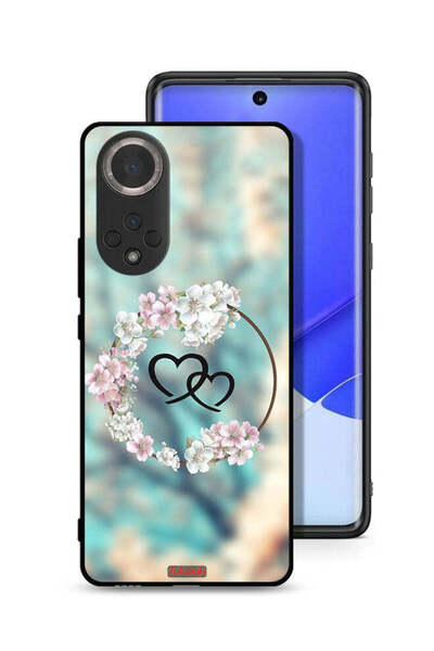 Tolwak غطاء حماية لهاتف Honor 50 بتصميم قلوب في فن الخاتم