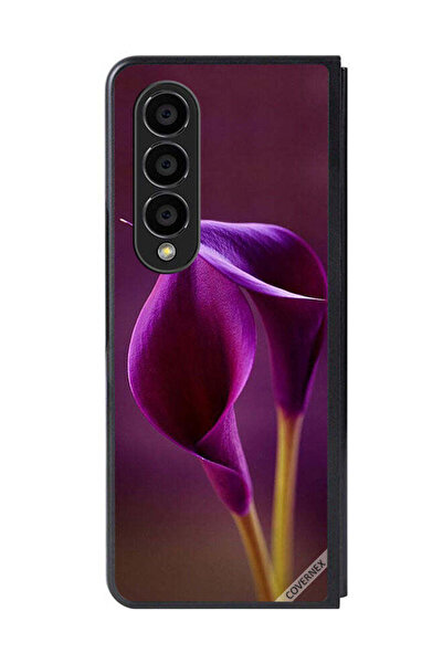 Covernex غطاء حماية لهاتف سامسونج جالاكسي زد فولد 4 زهرتان جميلتان