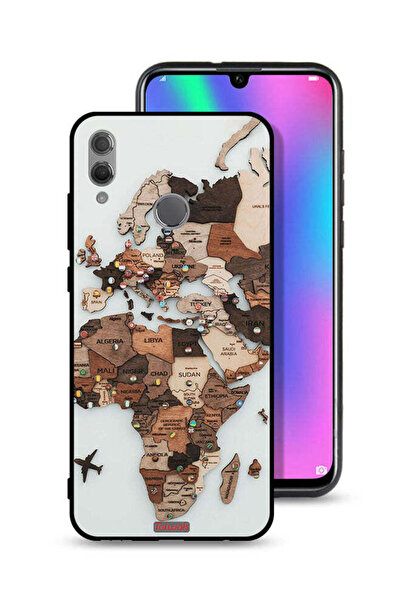 Tolwak غطاء حماية لهاتف Honor 10 Lite بتصميم خريطة العالم
