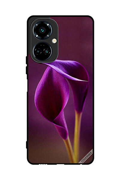 Covernex غطاء حماية لهاتف تكنو كامون 19 زهرتان جميلتان