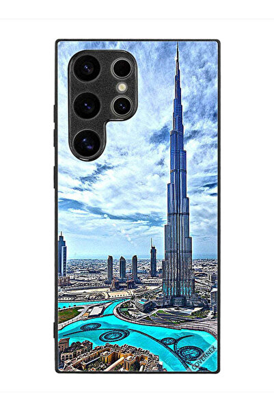 Covernex غطاء حماية لهاتف سامسونج جالاكسي إس 24 ألترا، برج خليفة، غيوم تلامس ...