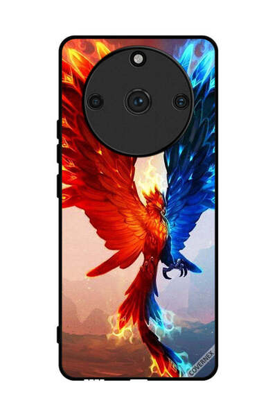 Covernex غطاء حماية لهاتف Realme 11 Pro Plus بخلفية نسر النار والماء