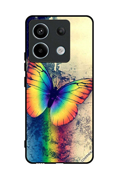 Covernex غطاء حماية لهاتف شاومي ريدمي نوت 13 برو بتصميم فراشة قوس قزح عتيقة