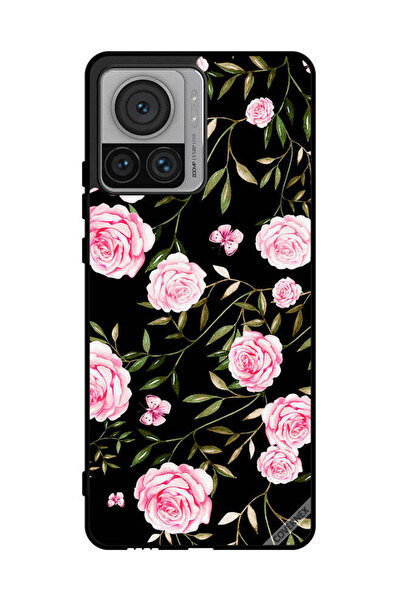 Covernex غطاء حماية لهاتف موتورولا إيدج 30 ألترا وردي اللون في باقات من الأوراق الصغيرة