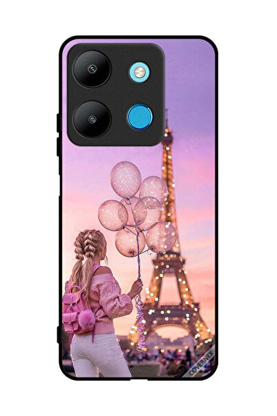 Covernex غطاء حماية لهاتف إنفينيكس سمارت 7 - فتاة تحمل بالونات