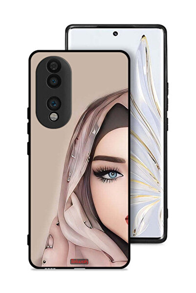 Tolwak غطاء حماية لهاتف Honor 70 برسومات فتاة نصف وجه
