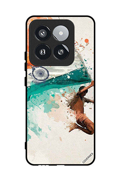 Covernex غطاء حماية لهاتف Xiaomi 14 Pro يحمل علم الهند أثناء الطيران