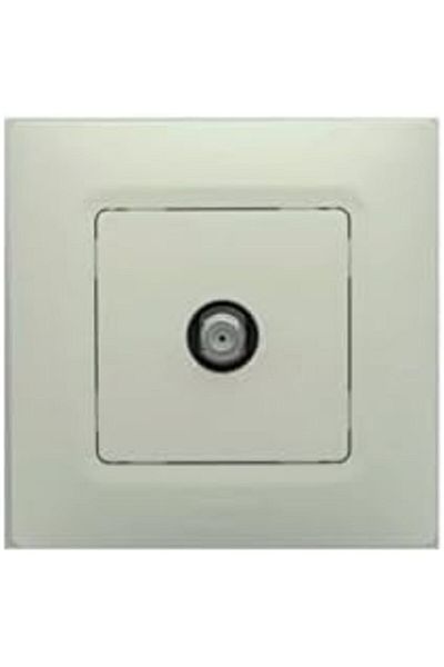 Mena Rise Şirinshop Beige (Cream) Tv Socket F Type 767425 Legrand (Frame Included) 1108107