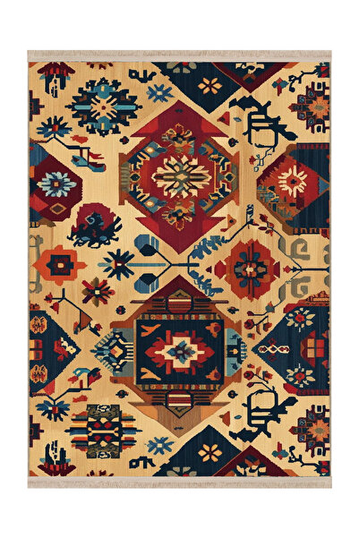 Rugs Modern Halı Mosso Multi-Colored Mixed Ethnic Pattern Woven Base Modern D...