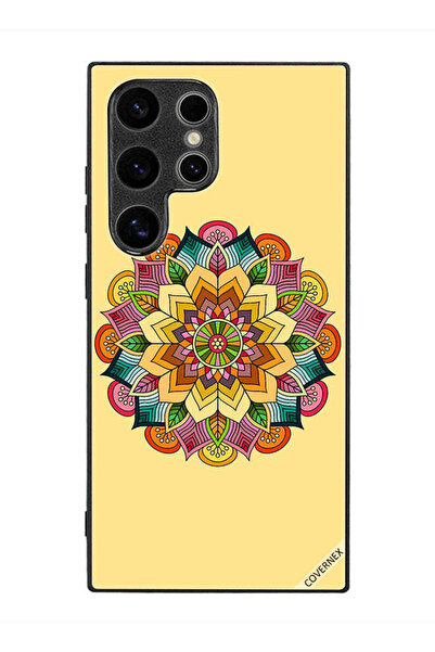 Covernex غطاء حماية لهاتف سامسونج جالاكسي S24 ألترا بنمط ماندالا دائري