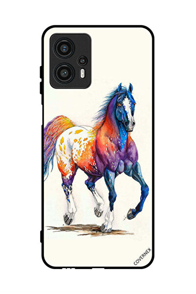 Covernex غطاء حماية لهاتف موتورولا موتو جي 13 - رسمة حصان