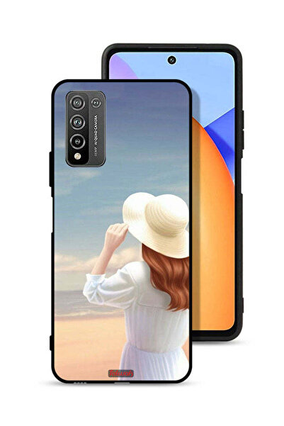 Tolwak غطاء حماية لهاتف Honor 10X Lite بتصميم فتاة واقفة