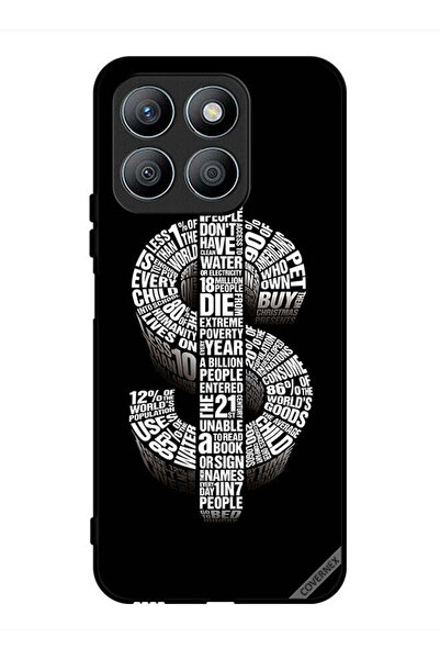 Covernex غطاء حماية لهاتف Honor X8b بطبعة دولار الخط