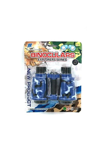 dalimag Explores Series Binoculars for Children, Set with Compass, 10 x 14 cm, Blue, Dalimag