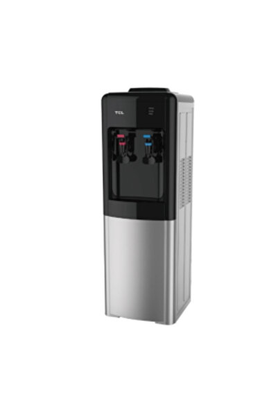 TCL Water Dispenser, Top Loading, 2 Tap Hot/Cold, Silver